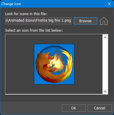 Change Icon dialog