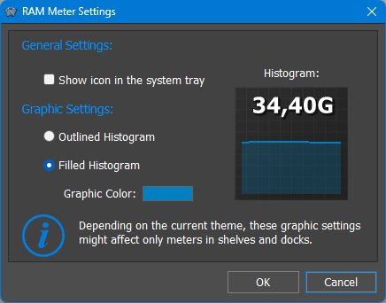 RAM Meter settings