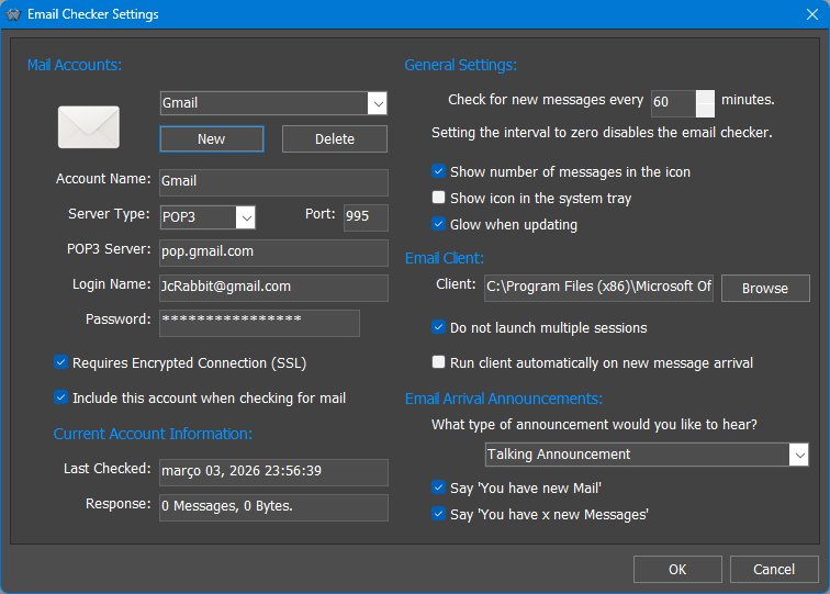Email Checker settings