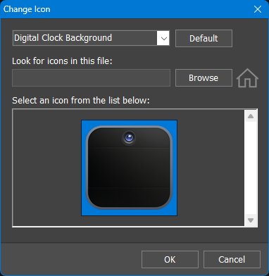 Change Icon dialog for an iconic module